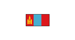{ A [label = "", shape = "nationalflag.mongolia"]; }