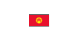 { A [label = "", shape = "nationalflag.kyrgyzstan"]; }